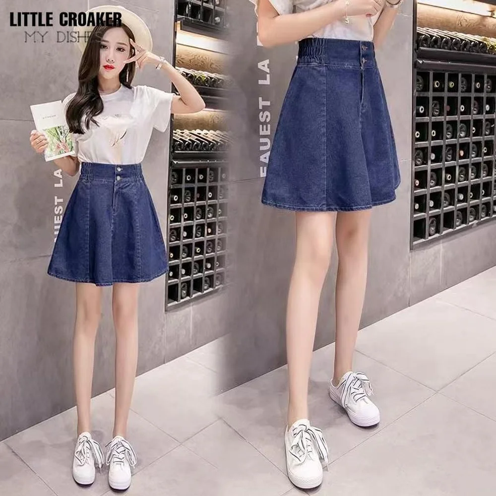 Women's shorts 2022 summer new high-elastic fashion casual wild split denim short skirt pants Korean high waist Xs jeans Clothes
Women's shorts 2022 summer new high-elastic fashion casual wild split denim short skirt pants Korean high waist Xs jeans Clothes