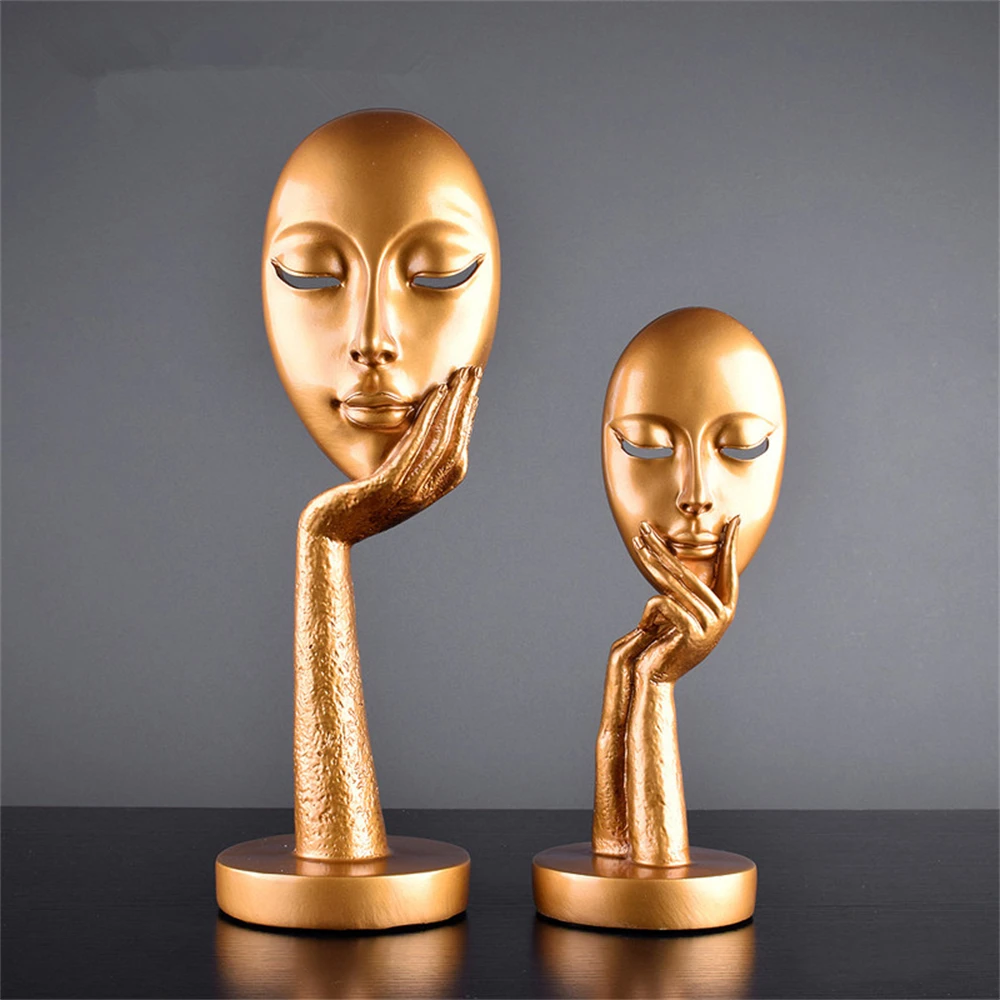 Creative Nordic Home Decoration Abstract Figure Sculpture Woman Face Mask Model Statue Resin Art Crafts Ornaments Home Decor
Creative Nordic Home Decoration Abstract Figure Sculpture Woman Face Mask Model Statue Resin Art Crafts Ornaments Home Decor