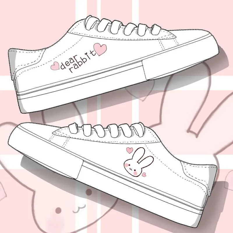 Spring Women Sneakers Lovely Kawaii Rabbit Print Fashion Women Sneakers Woman Vulcanized Shoes Female Pu Leather Casual Shoes
Spring Women Sneakers Lovely Kawaii Rabbit Print Fashion Women Sneakers Woman Vulcanized Shoes Female Pu Leather Casual Shoes