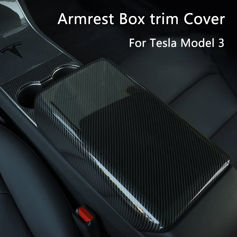 Car Accessories interior Carbon fiber black Center Console Seat Armrest Box Protective Decoration Cover For Tesla Model 3
Car Accessories interior Carbon fiber black Center Console Seat Armrest Box Protective Decoration Cover For Tesla Model 3