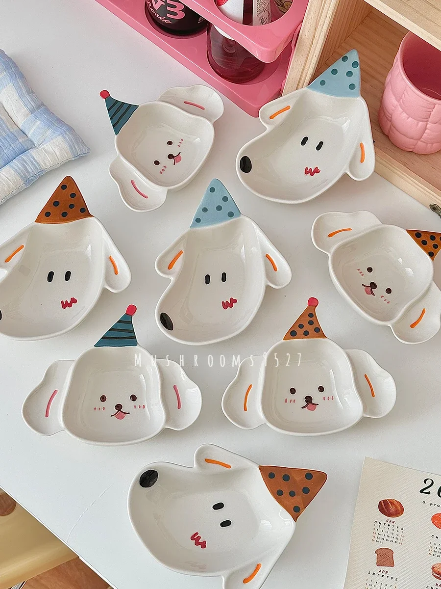 Korean Cute Puppy Cartoon Dip Delicate Dessert Plate Coffee Beans Ceramic Snack Bowl
Korean Cute Puppy Cartoon Dip Delicate Dessert Plate Coffee Beans Ceramic Snack Bowl