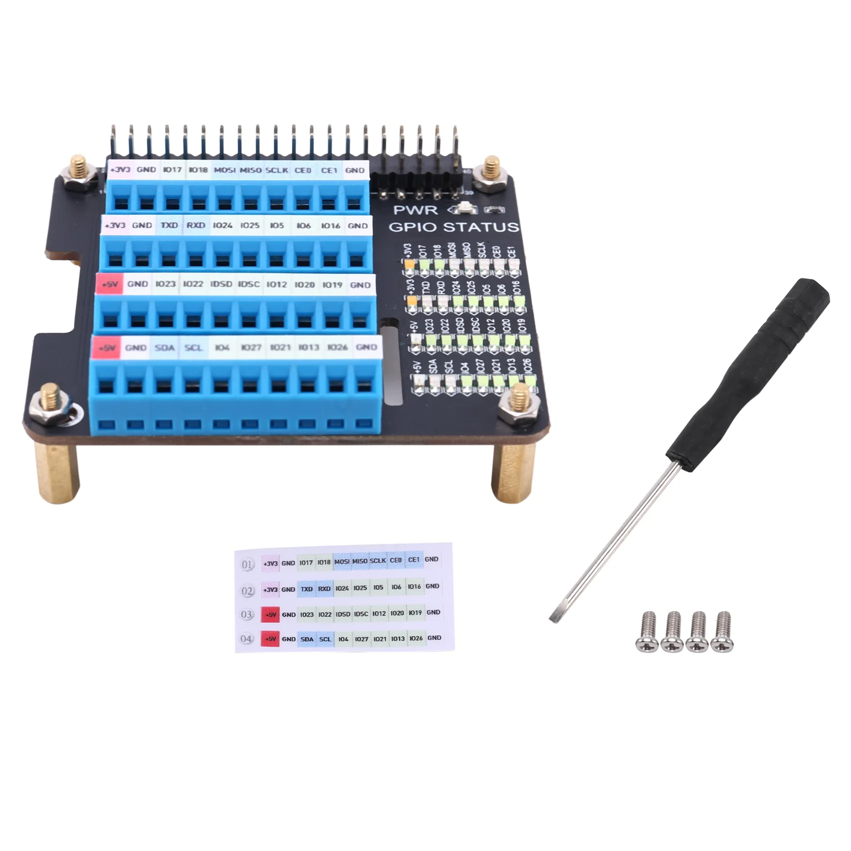 for Raspberry Pi Gpio Expansion Extension Board Screw Terminal Hat for Raspberry Pi 2B/3B/3B+/4B/Zero/Zero W
for Raspberry Pi Gpio Expansion Extension Board Screw Terminal Hat for Raspberry Pi 2B/3B/3B+/4B/Zero/Zero W