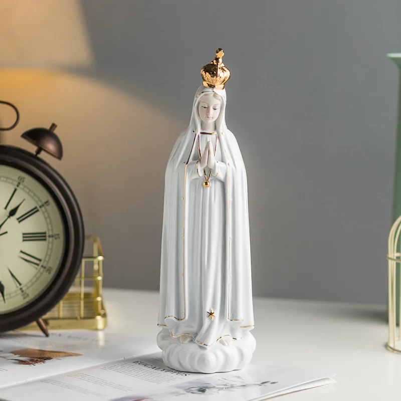 Church of the Holy Relic of the Icon of Our Lady of Fatima fairy garden living room decoration home desk decoration figurines
Church of the Holy Relic of the Icon of Our Lady of Fatima fairy garden living room decoration home desk decoration figurines