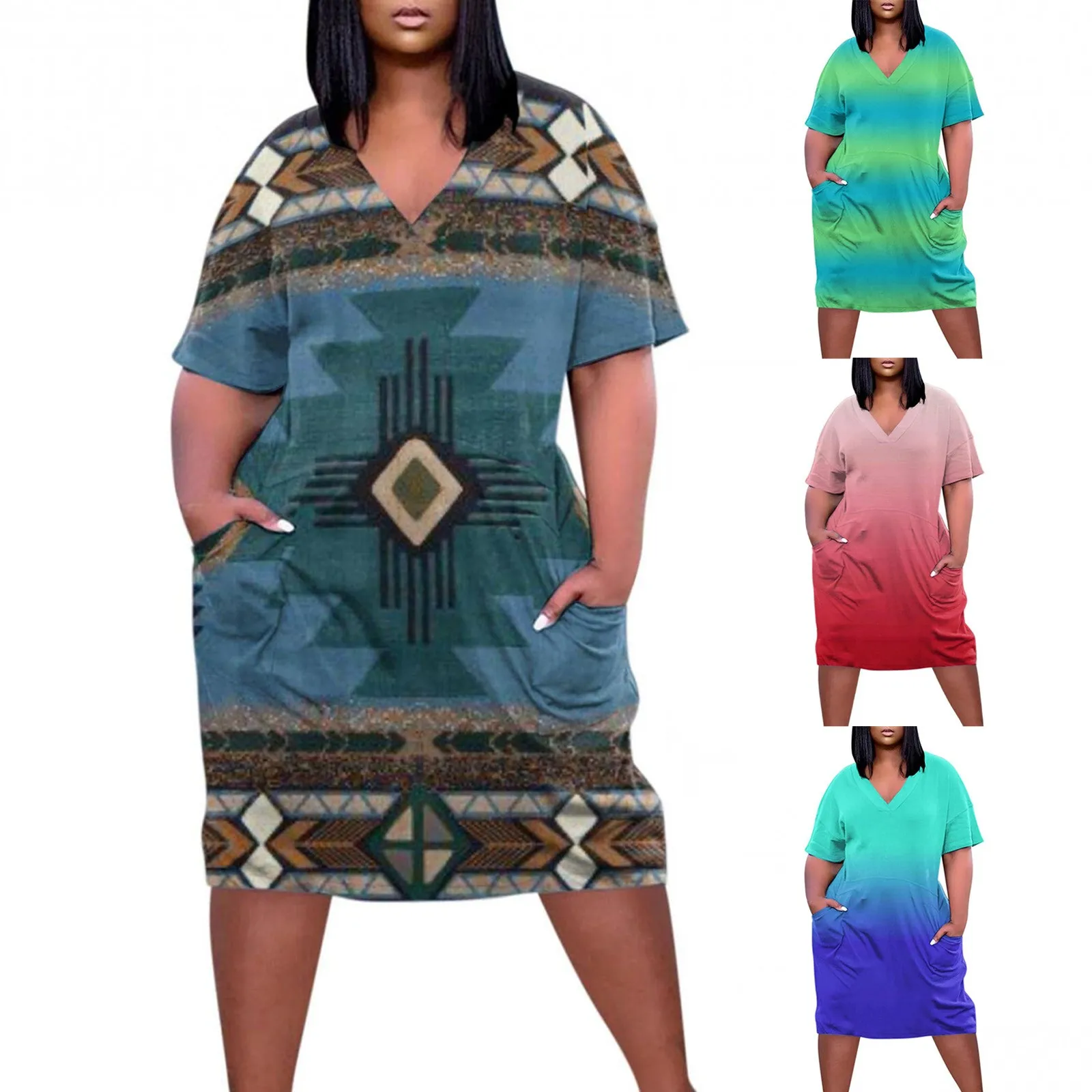 Женское платье с принтом в этническом стиле, повседневное свободное платье средней длины с V-образным вырезом, рукавом до колена и карманами, лето 2023
Женское платье с принтом в этническом стиле, повседневное свободное платье средней длины с V-образным вырезом, рукавом до колена и карманами, лето 2023