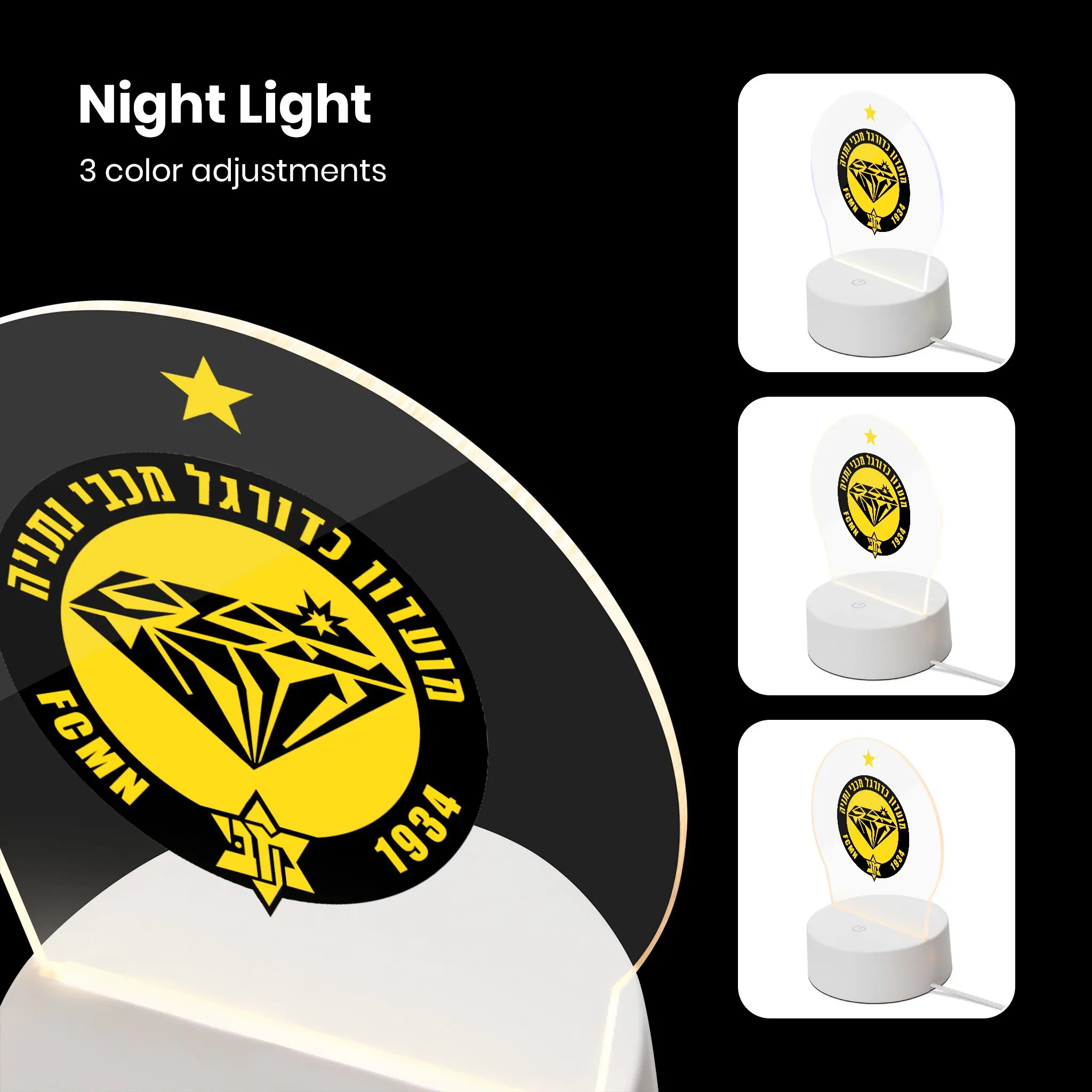 Israel Maccabi Netanya Fc Nightlight Remote Control Bedroom Lamp Night Light Suitable for Bedroom Decoration
Israel Maccabi Netanya Fc Nightlight Remote Control Bedroom Lamp Night Light Suitable for Bedroom Decoration