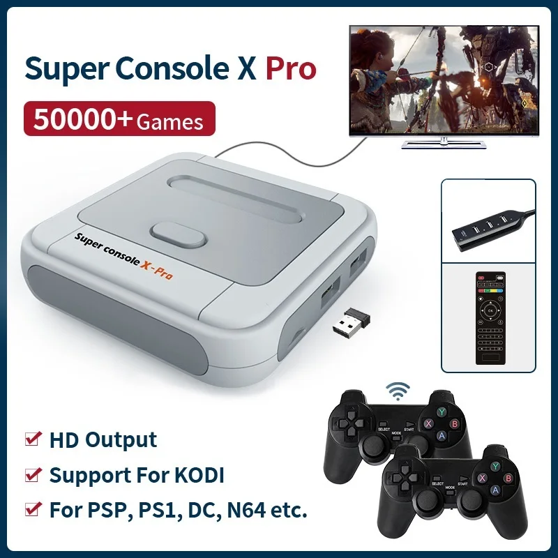 Супер консоль X Pro S905X HD WiFi выход мини ТВ Видео игровой плеер для PSP/PS1/N64/DC игры двойная система встроенные 50000 + игр
Супер консоль X Pro S905X HD WiFi выход мини ТВ Видео игровой плеер для PSP/PS1/N64/DC игры двойная система встроенные 50000 + игр