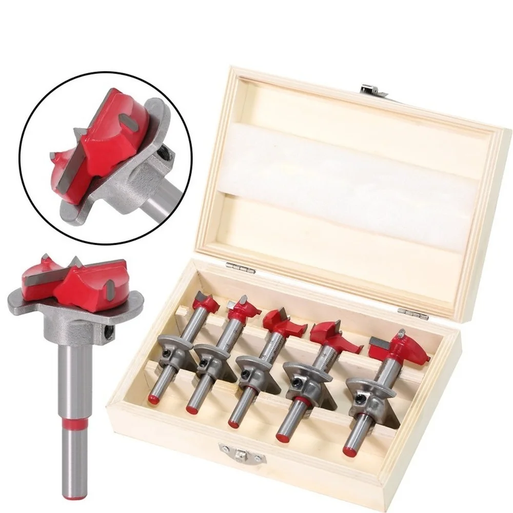 5pc Diameter 15,20,25,30,35mm Adjustable Carbide Drill Bits Hinge Hole Opener Boring Bit Tipped Drilling Tool Woodworking Cutter
5pc Diameter 15,20,25,30,35mm Adjustable Carbide Drill Bits Hinge Hole Opener Boring Bit Tipped Drilling Tool Woodworking Cutter