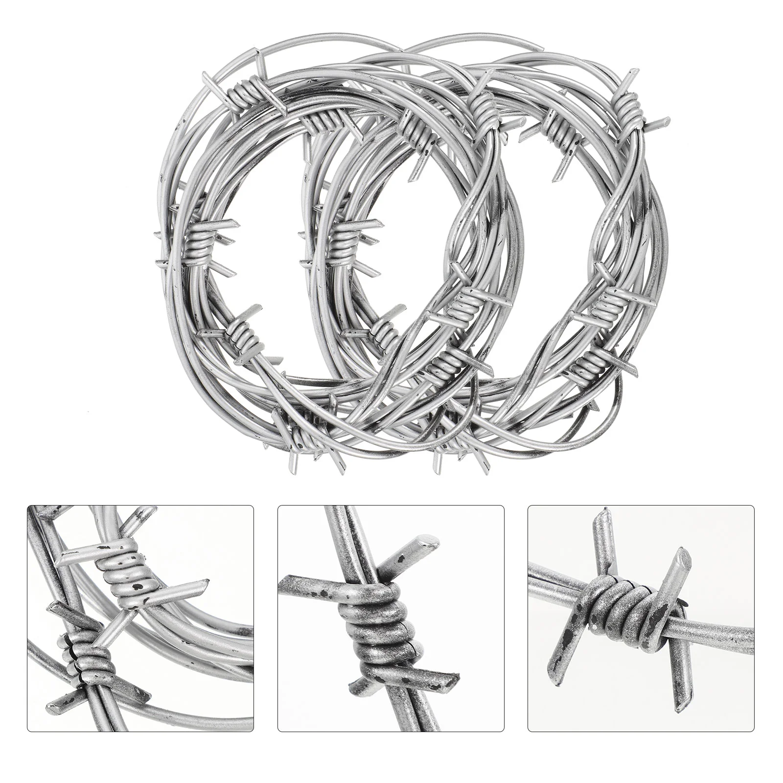 2 Pcs Photo Garland Wire Garland Barbed Wires Props Imitation Barbed Wires Festival Wire Adornment Simulation Barbed Wires
2 Pcs Photo Garland Wire Garland Barbed Wires Props Imitation Barbed Wires Festival Wire Adornment Simulation Barbed Wires