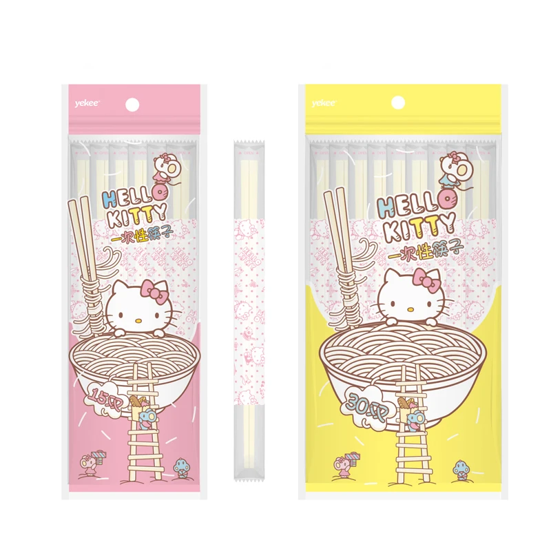 Sanrios Hellokittys Cute Cartoon Disposable Chopsticks Bamboo Chopsticks Packaging Chopsticks Individually Packaged 15,25 Pairs
Sanrios Hellokittys Cute Cartoon Disposable Chopsticks Bamboo Chopsticks Packaging Chopsticks Individually Packaged 15,25 Pairs