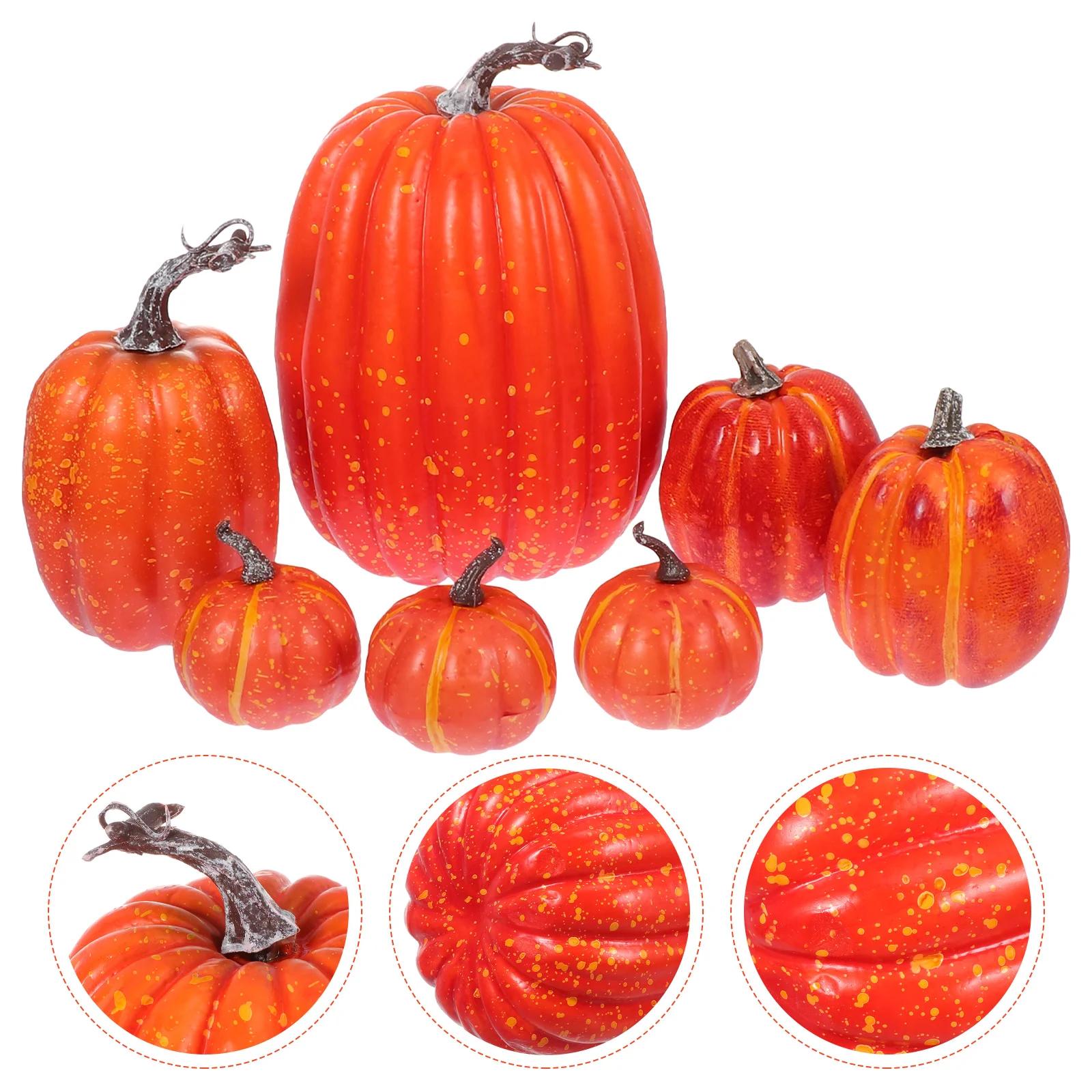 7 PCS Outdoor Tabletop Decor Pumpkin Model Ornaments Harvest Festival Indoor Realistic
7 PCS Outdoor Tabletop Decor Pumpkin Model Ornaments Harvest Festival Indoor Realistic