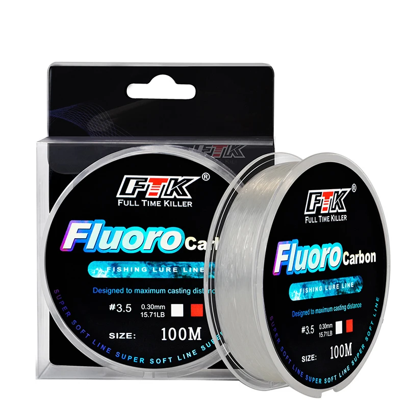 100M Fluorocarbon coating Fishing Line 4-34LB 0.14mm-0.5mm Carbon Fiber CoatingLine Fishing Sinking carp Line Lure Leader Line
100M Fluorocarbon coating Fishing Line 4-34LB 0.14mm-0.5mm Carbon Fiber CoatingLine Fishing Sinking carp Line Lure Leader Line