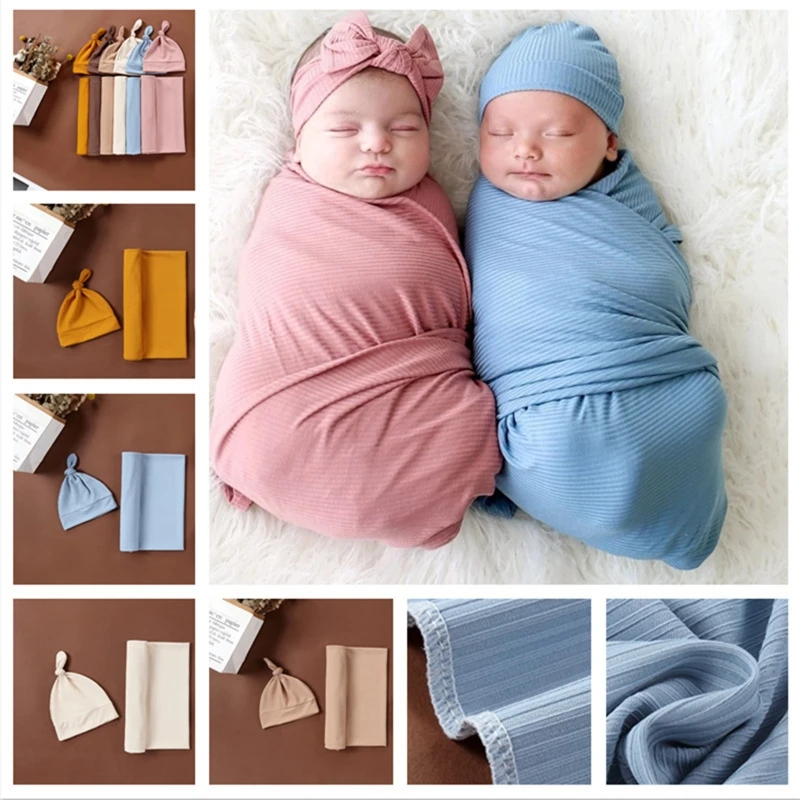 Newborn Baby Cotton Swaddle Wrap Towel with Headband Hat 2pcs/set for Newborn Baby Girls Boys Photography Props Gift
Newborn Baby Cotton Swaddle Wrap Towel with Headband Hat 2pcs/set for Newborn Baby Girls Boys Photography Props Gift