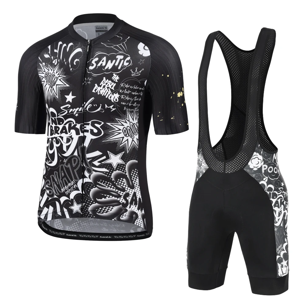 Santic Men’s Cycling Short Sleeve Sets Summer Outdoor Sports Shirts Full Zipper Bicycle Shorts Tights Breathable Road Bike Suits
Santic Men’s Cycling Short Sleeve Sets Summer Outdoor Sports Shirts Full Zipper Bicycle Shorts Tights Breathable Road Bike Suits