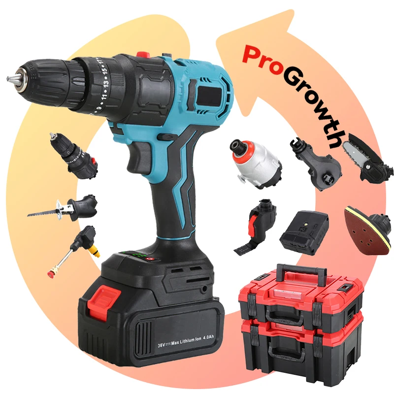 Brushless Motor Lithium Battery Rechargeable Multifunctional Power Tool Set Kit
Brushless Motor Lithium Battery Rechargeable Multifunctional Power Tool Set Kit