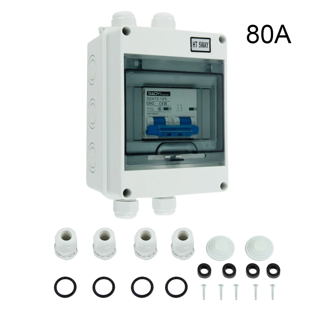 PV Disconnect Box DC440V Circuit Breaker Solar System Isolator Switch 6-125A Solar Circuit Breaker Battery Inverters Waterproof
PV Disconnect Box DC440V Circuit Breaker Solar System Isolator Switch 6-125A Solar Circuit Breaker Battery Inverters Waterproof