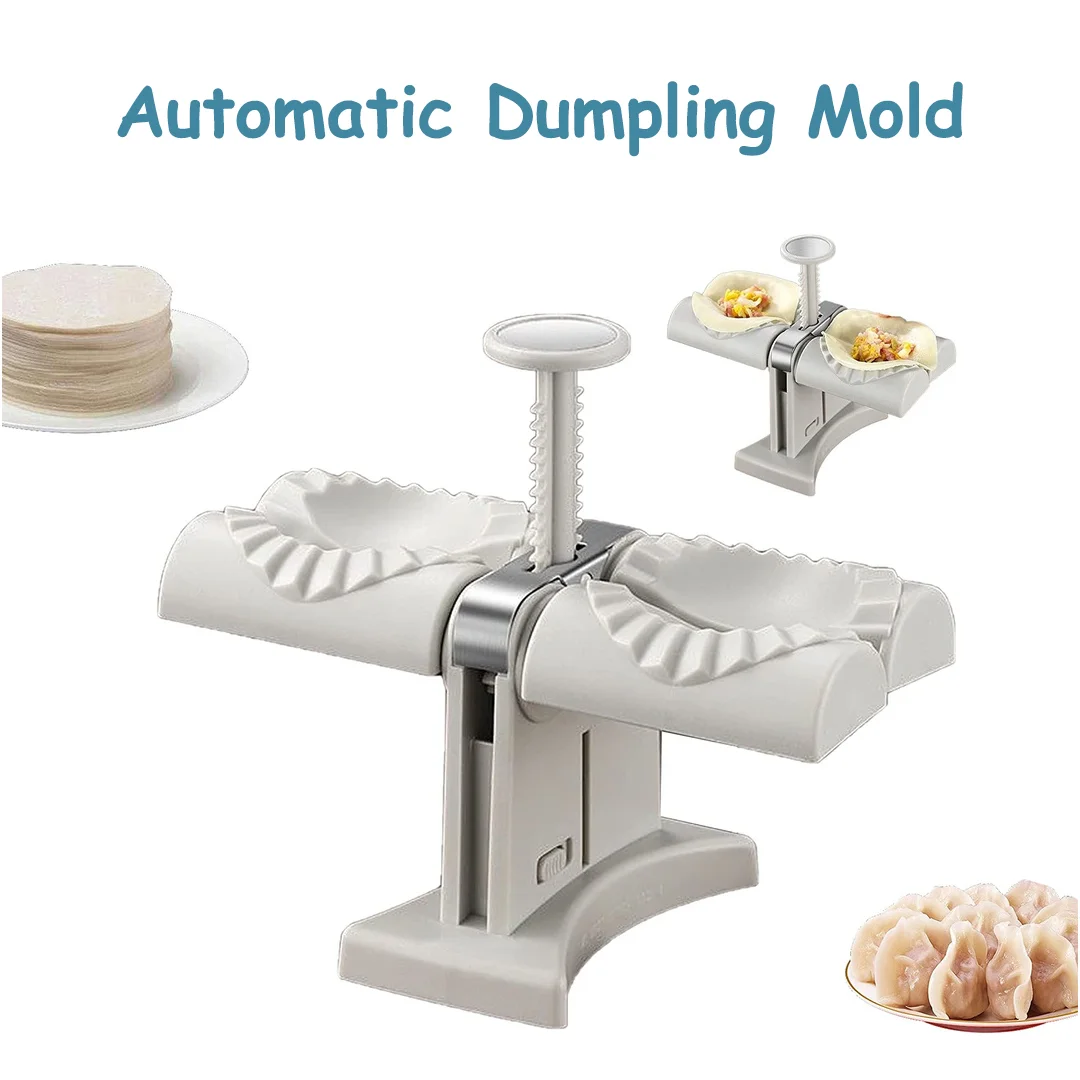 Kitchen Accessories Stainless Steel Fully Automatic Dumpling Machine Double Head Press Dumplings Mold Easy To Use Kitchen Gadget
Kitchen Accessories Stainless Steel Fully Automatic Dumpling Machine Double Head Press Dumplings Mold Easy To Use Kitchen Gadget