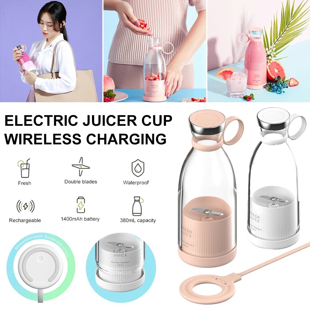 380ML Portable Blender Juicer Machine Soy Milk Maker Personal Juicer Machine Milk Smoothie Maker Personal Blender Juicer Cups
380ML Portable Blender Juicer Machine Soy Milk Maker Personal Juicer Machine Milk Smoothie Maker Personal Blender Juicer Cups