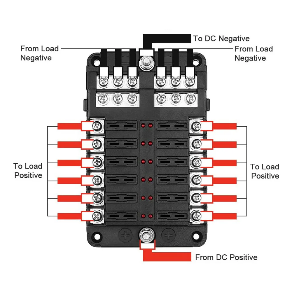 1set Car Fuse Holder LED Light 12-way Fuse Box + 24 Fuse Pieces 5A/10A/15A/20A Fuse Blades For Cars, Houses, RVs, Buses, Yachts,
1set Car Fuse Holder LED Light 12-way Fuse Box + 24 Fuse Pieces 5A/10A/15A/20A Fuse Blades For Cars, Houses, RVs, Buses, Yachts,