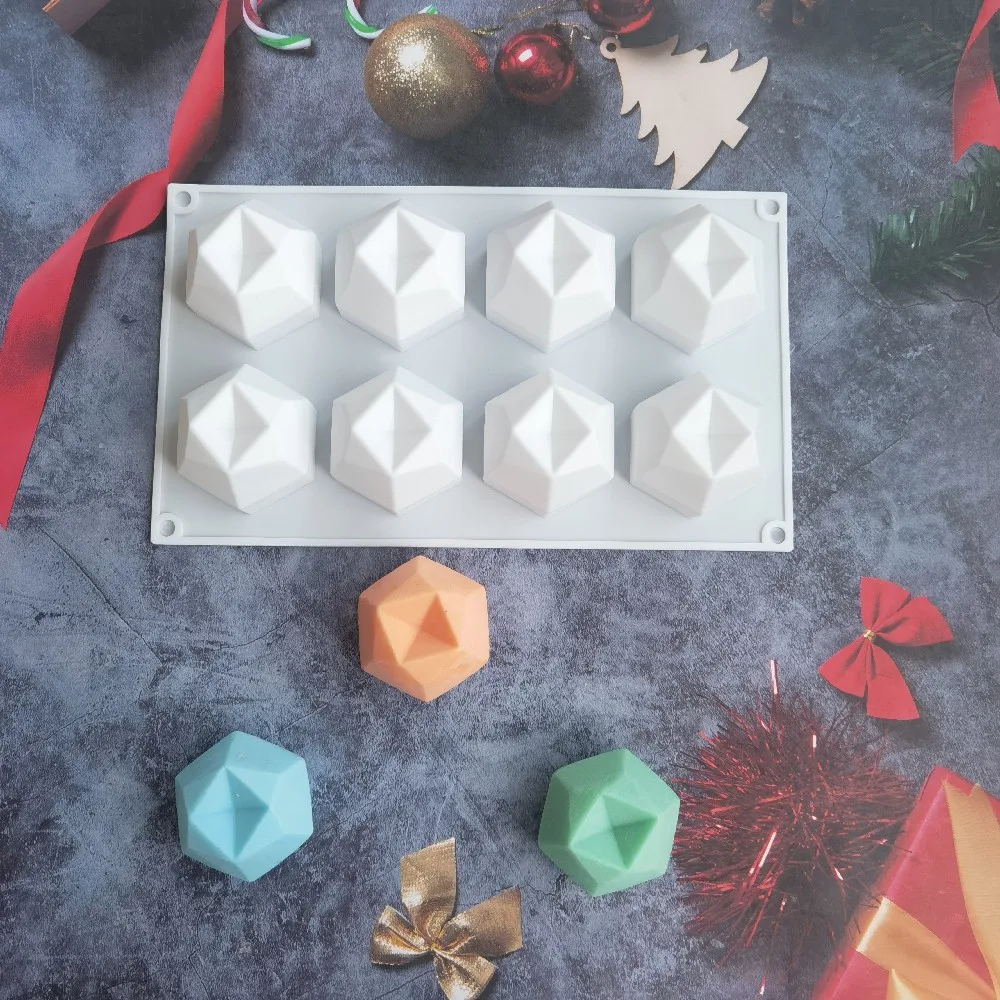 DIY Candle Silicone Mold Handmade Aromatherapy Candle Crystal Epoxy Resin Molds Eight-Sided Multilateral Diamond Face Cube
DIY Candle Silicone Mold Handmade Aromatherapy Candle Crystal Epoxy Resin Molds Eight-Sided Multilateral Diamond Face Cube