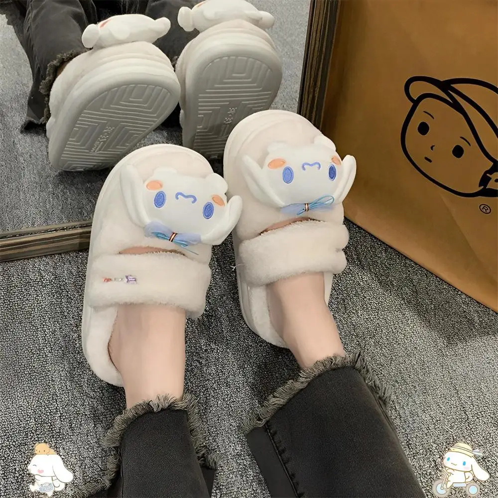 Sanrios Melody Kuromi Cinnamoroll Plush Cotton Slippers Pompompurin Autumn Winter Comfortable Soft Sole Antiskid Warm Home Shoe
Sanrios Melody Kuromi Cinnamoroll Plush Cotton Slippers Pompompurin Autumn Winter Comfortable Soft Sole Antiskid Warm Home Shoe