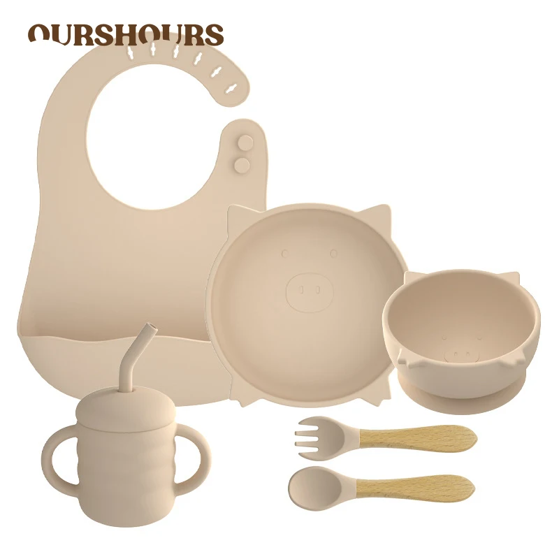 6Pcs/Set Baby Non-Slip Tableware Set BPA Free Infant Feeding Training Bowl Plate Bib Silicone Fork Spoon Straw Cup Baby Stuff
6Pcs/Set Baby Non-Slip Tableware Set BPA Free Infant Feeding Training Bowl Plate Bib Silicone Fork Spoon Straw Cup Baby Stuff