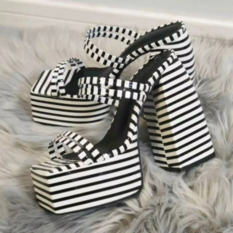 Summertime Super High High Heels Thick Bottom Thick Heel 2023 New Fashion Casual Simple Women Sandals Anti-slip Shoes for Women
Summertime Super High High Heels Thick Bottom Thick Heel 2023 New Fashion Casual Simple Women Sandals Anti-slip Shoes for Women