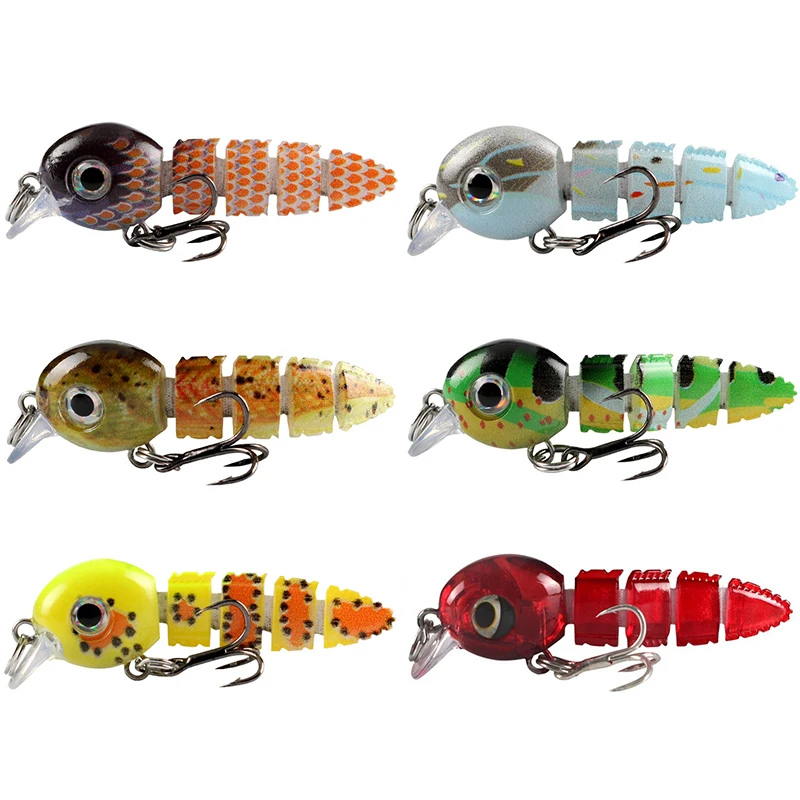 Bass bait bionic bait 5-section bait animation segmented bionic bait sinking 
Bass bait bionic bait 5-section bait animation segmented bionic bait sinking