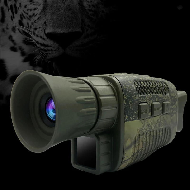

NV1000 Monocular Telescope Night Vision Infrared Monocular Device 5X Digital Zoom Photo Video Playback Outdoor Camping Hunting