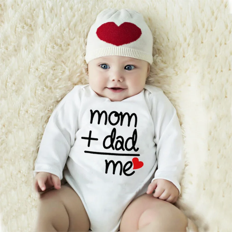 Summer Newborn Infant Baby Clothes I Love Mom & Dad Cute Toddler Jumpsuits Boys Girls Long/Short Sleeve Cotton
Summer Newborn Infant Baby Clothes I Love Mom & Dad Cute Toddler Jumpsuits Boys Girls Long/Short Sleeve Cotton