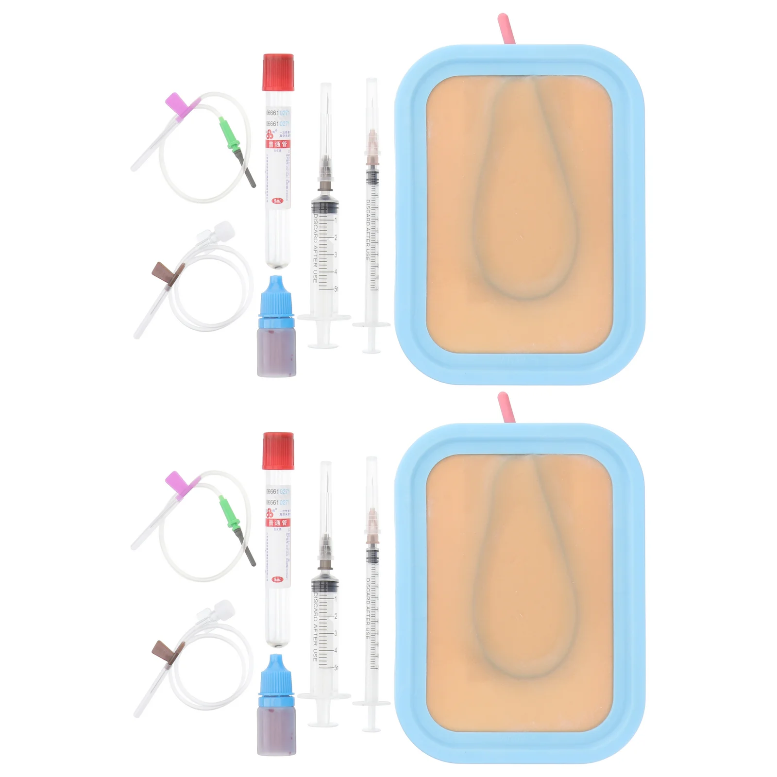2 Sets Realistic Portable Injection Training Model Injection Training Pad For Training Nurse Student
2 Sets Realistic Portable Injection Training Model Injection Training Pad For Training Nurse Student