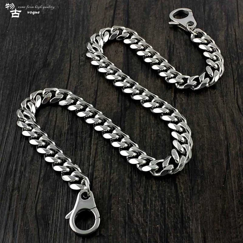 30-70cm personalized button fashion men titanium steel silver metal locomotive rock punk Wallet Chain Hip Hop Pants chain
30-70cm personalized button fashion men titanium steel silver metal locomotive rock punk Wallet Chain Hip Hop Pants chain