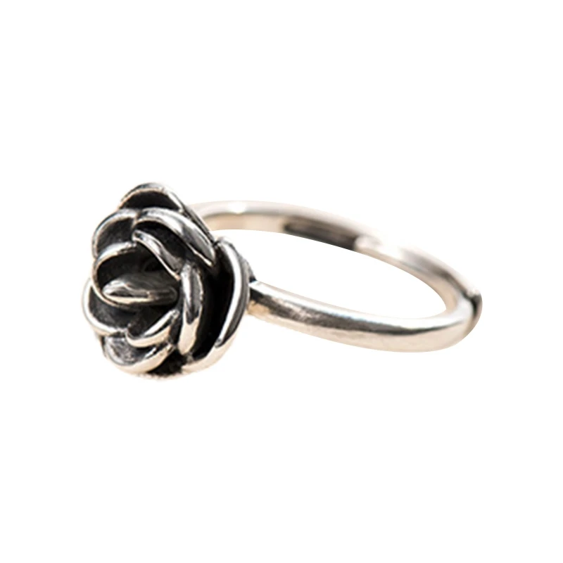 Rose Flower Shape Ring Adjustable Open Ring Silver Self Protection Ring Simple Hidden Cool Rings for Men Women Jewelry
Rose Flower Shape Ring Adjustable Open Ring Silver Self Protection Ring Simple Hidden Cool Rings for Men Women Jewelry