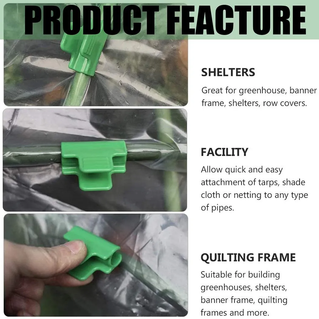Greenhouse Pipe Clip Clamp Garden Plant Stakes Tunnel Hoop Clips Clamp Shed Hoop Greenhouse Plastic Clamp Garden Tools
Greenhouse Pipe Clip Clamp Garden Plant Stakes Tunnel Hoop Clips Clamp Shed Hoop Greenhouse Plastic Clamp Garden Tools