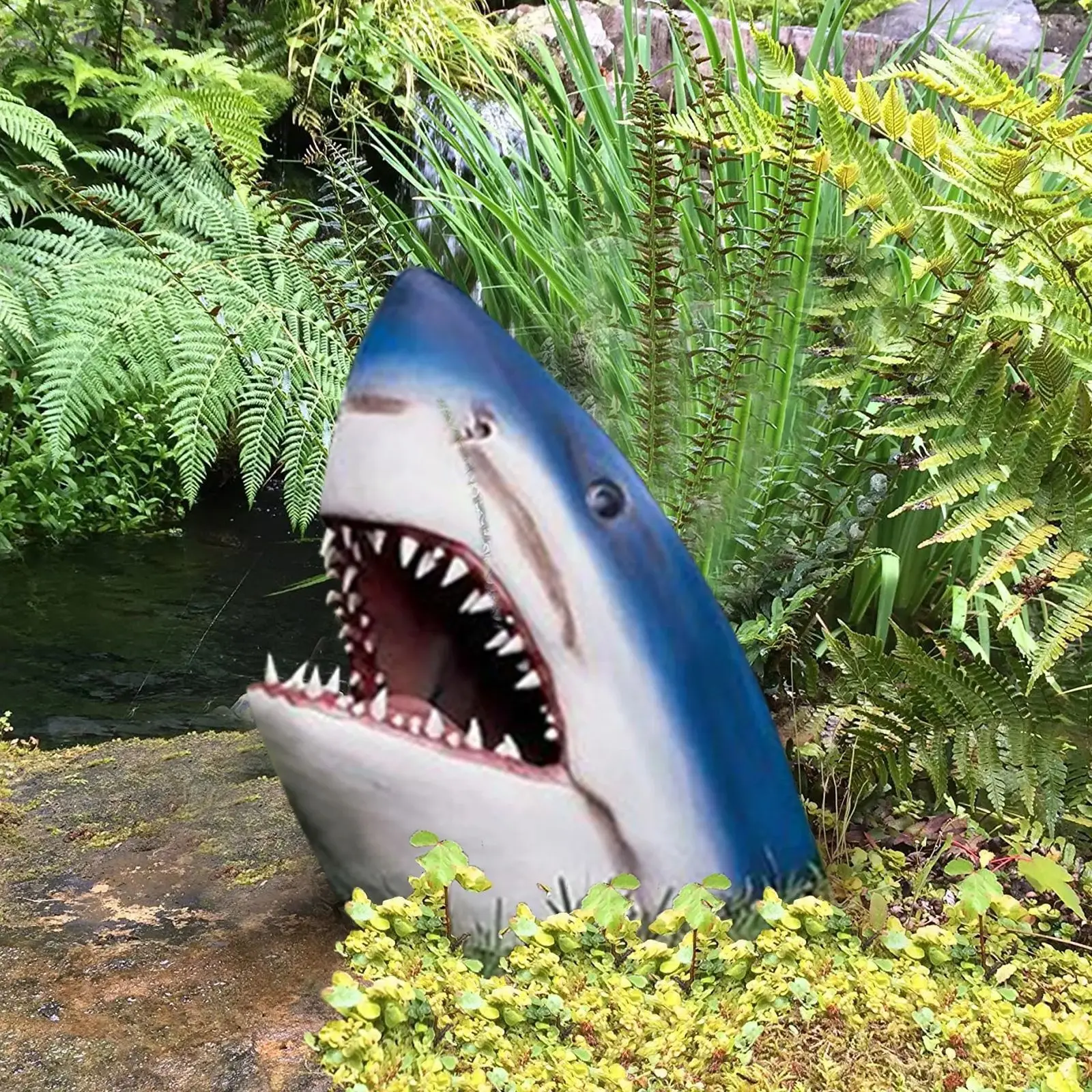 Unique Great White Shark Garden 3D Art Statue Crocodile Head Sculpture Wall Hanging Resin Ocean Ornament for Home Yard Bar Decor
Unique Great White Shark Garden 3D Art Statue Crocodile Head Sculpture Wall Hanging Resin Ocean Ornament for Home Yard Bar Decor