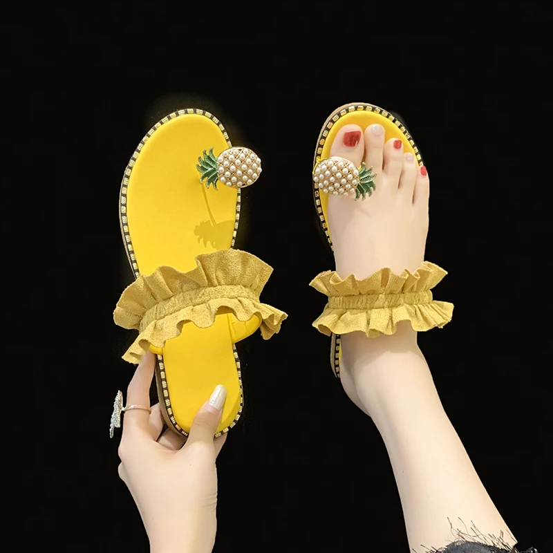 2023 New Shoes for Women Basic Women's Slippers Summer Beach Slippers Ladies Pineapple Pearl Shoes Women Zapatillas Mujer
2023 New Shoes for Women Basic Women's Slippers Summer Beach Slippers Ladies Pineapple Pearl Shoes Women Zapatillas Mujer