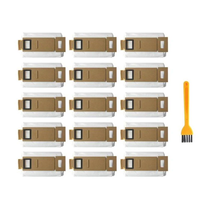 15 PACK Vacuum Bag With Brush For Roborock S7 Dust Bag Replacement For Xiaomi Roborock S7 T7S T7S Plus Vacuum Cleaner
15 PACK Vacuum Bag With Brush For Roborock S7 Dust Bag Replacement For Xiaomi Roborock S7 T7S T7S Plus Vacuum Cleaner