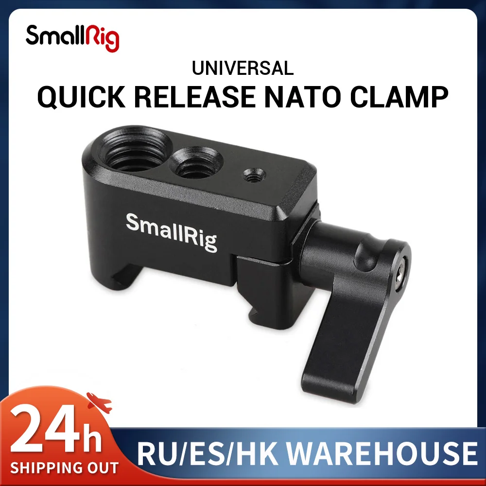 Быстросъемный зажим SmallRig, стандартный зажим НАТО с 1/4 "-20 и 3/8"-16 монтажными отверстиями для самостоятельной установки Magic Arm Rig-1/4
Быстросъемный зажим SmallRig, стандартный зажим НАТО с 1/4 "-20 и 3/8"-16 монтажными отверстиями для самостоятельной установки Magic Arm Rig-1/4