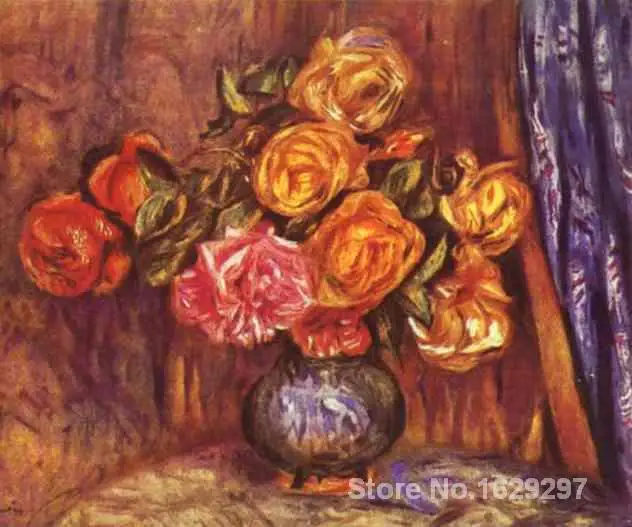 large oil paintings for sale Roses Before the Blue Curtain Pierre Auguste Renoir canvas art Handmade High Quality
large oil paintings for sale Roses Before the Blue Curtain Pierre Auguste Renoir canvas art Handmade High Quality