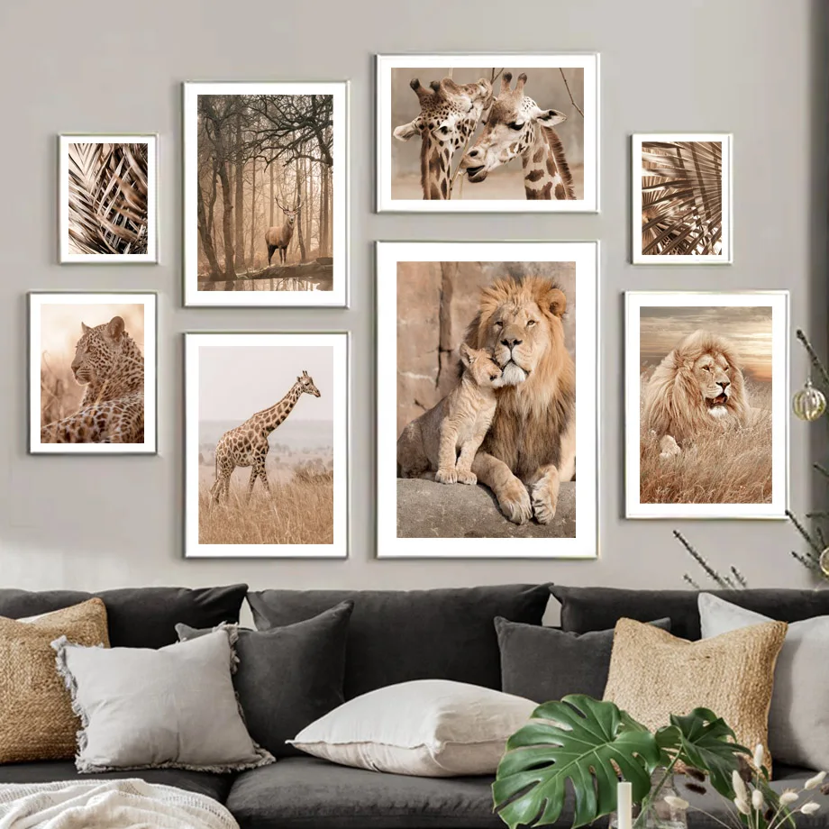 Wall Art Canvas Painting Palm Grassland Lion Tiger Leopard Fox Giraffe Nordic Posters And Prints Decor Pictures For Living Room
Wall Art Canvas Painting Palm Grassland Lion Tiger Leopard Fox Giraffe Nordic Posters And Prints Decor Pictures For Living Room