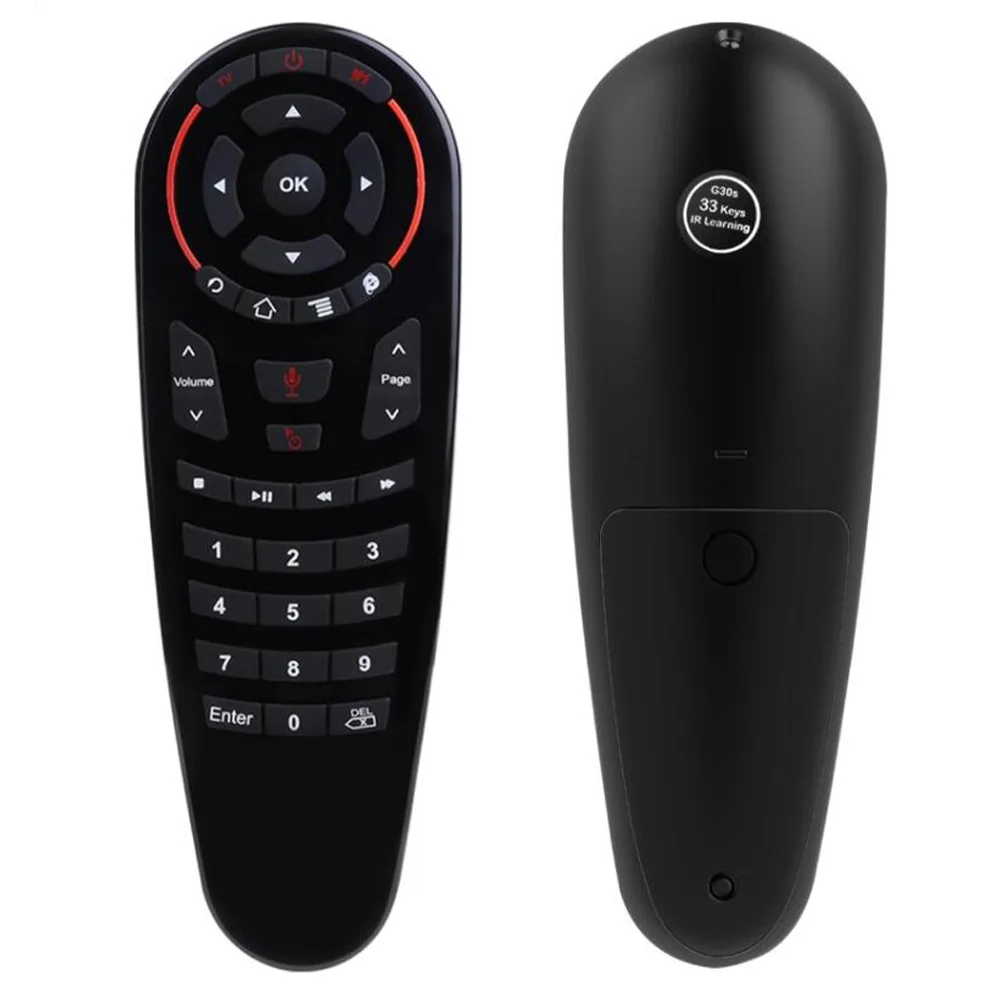 

voice flying mouse G30S 6PCS G30 USB2.4G intelligent voice remote control gyroscope Air mouse IR learning For Android TV Box