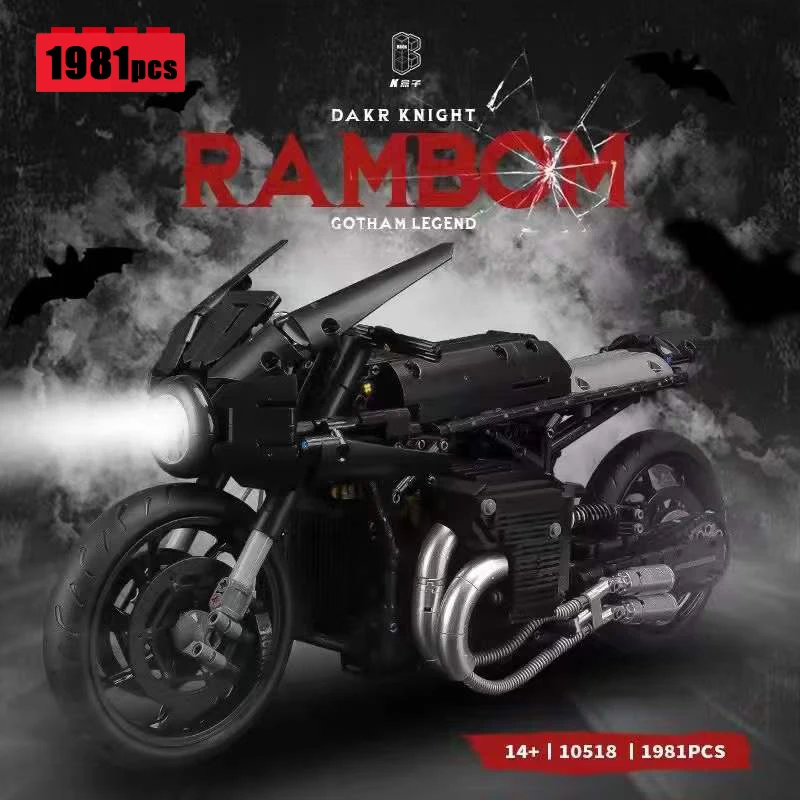 2023 New City 1:5 Black Motorcycle Technical Building Blocks Model MOC Creativity Sports Car Bricks Kids Toys Birthday Gift Set
2023 New City 1:5 Black Motorcycle Technical Building Blocks Model MOC Creativity Sports Car Bricks Kids Toys Birthday Gift Set