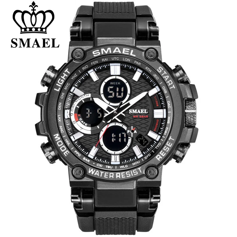 SMEAL Men Watch Digital Waterproof Clock Army Military Watches LED Men's WristWatch 1803 Sport Watch For Men Relogio Masculino
SMEAL Men Watch Digital Waterproof Clock Army Military Watches LED Men's WristWatch 1803 Sport Watch For Men Relogio Masculino
