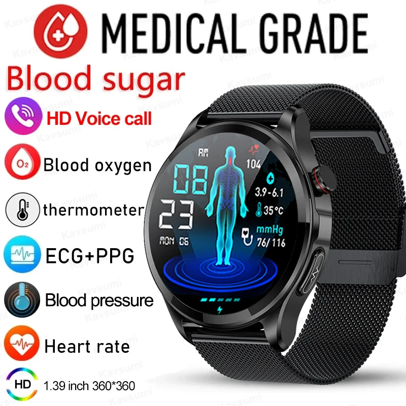 2023 New ECG+PPG Blood Glucose Smart Watch Men Sports Tracker Glucose Meter Thermometer Health Watches Bluetooth Call Smartwatch
2023 New ECG+PPG Blood Glucose Smart Watch Men Sports Tracker Glucose Meter Thermometer Health Watches Bluetooth Call Smartwatch
