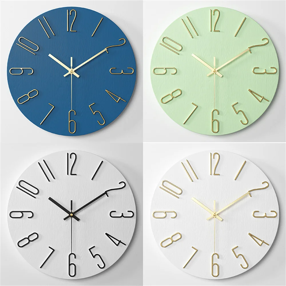 Decorative Plastic Gold Large Number Wall Clock 30cm Blue Coffee White Black Green Decoration Kitchen Modern Design Wall Hanging
Decorative Plastic Gold Large Number Wall Clock 30cm Blue Coffee White Black Green Decoration Kitchen Modern Design Wall Hanging