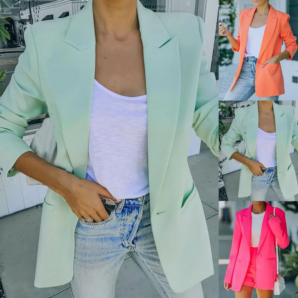 Single Breasted Women Blazer Long Sleeve Autumn Winter Lapel Pockets Suit Coat Outerwear Casual Blazer Women jacket Green
Single Breasted Women Blazer Long Sleeve Autumn Winter Lapel Pockets Suit Coat Outerwear Casual Blazer Women jacket Green