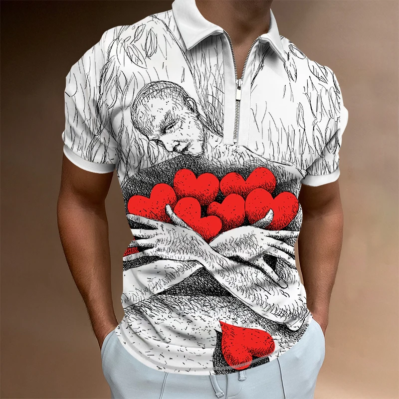 X Task Force Polo Shirt Men Summer sketch character heart Men's Polo Business Clothes Luxury Men Tee Shirt Brand Polos
X Task Force Polo Shirt Men Summer sketch character heart Men's Polo Business Clothes Luxury Men Tee Shirt Brand Polos