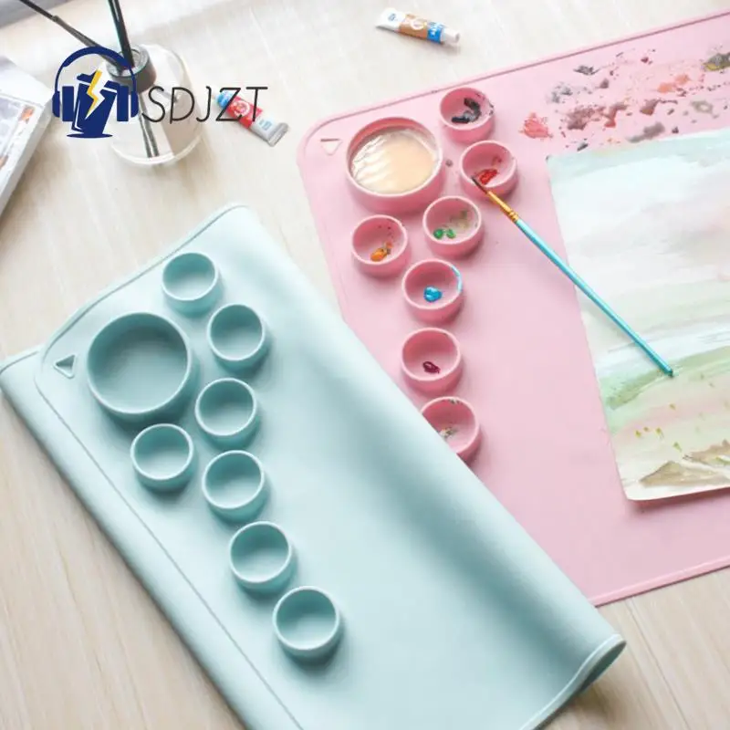 Silicone Painting Mat Pigment Palette Non-Stick Craft Mat For Painting Ink Blending Watercoloring Stamping Crafting Tool 
Silicone Painting Mat Pigment Palette Non-Stick Craft Mat For Painting Ink Blending Watercoloring Stamping Crafting Tool