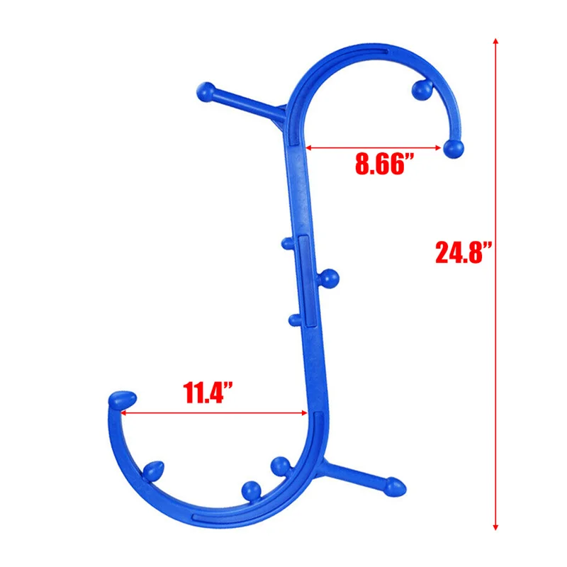 Trigger Point Self Massage Stick Hook For Body Pain Relief Handheld S-Shaped Hook Massage Stick Neck Back Relaxation
Trigger Point Self Massage Stick Hook For Body Pain Relief Handheld S-Shaped Hook Massage Stick Neck Back Relaxation