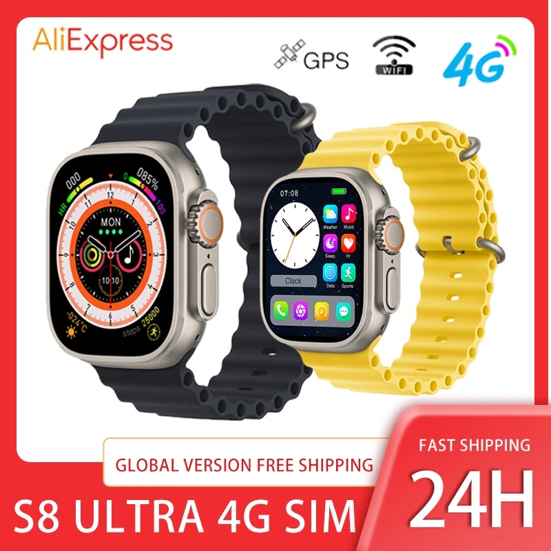 2023 S8 Ultra Smartwatch Support 4G SIM Card 64G Series 8 Men Women GPS Compass Wifi Sports Bluetooth Call Wristwatch for Huawei
2023 S8 Ultra Smartwatch Support 4G SIM Card 64G Series 8 Men Women GPS Compass Wifi Sports Bluetooth Call Wristwatch for Huawei