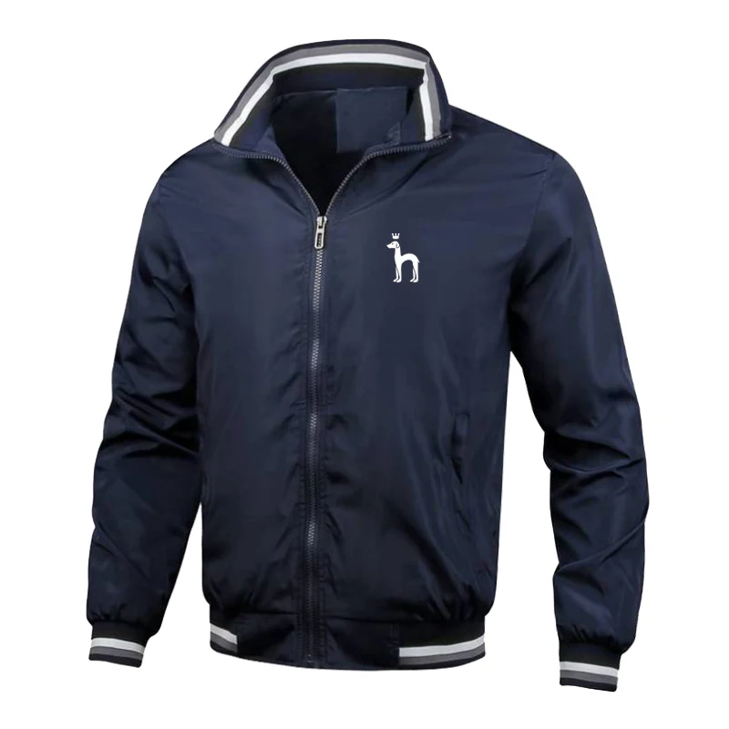 

hazzys - Men's polyester collar jacket, thin windbreak, zipper, casual, Korea, Autumn/Winter, New 2023